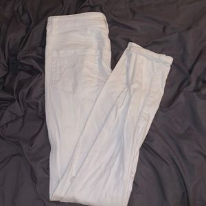 white ripped jeans
